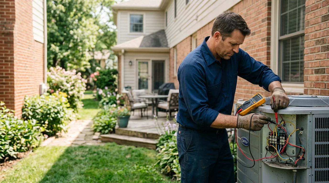 HVAC technician working near Plain, WI
